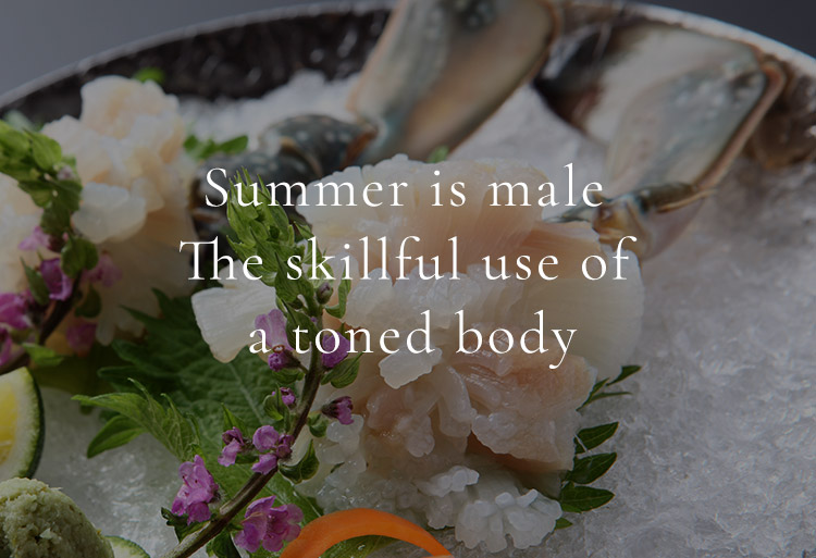 Summer is male The skillful use of a toned body